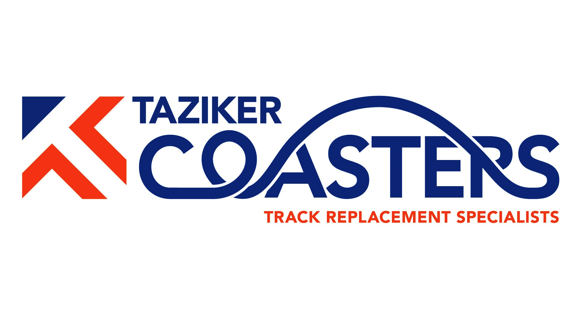 Taziker Coasters logo, track replacement specialists.